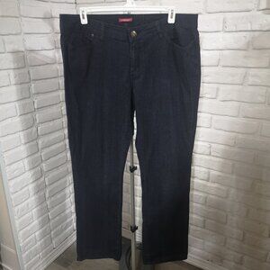 Additional Elle Shaped Ladies Size 18 Dark Wash Zipper & Button Closure Jeans